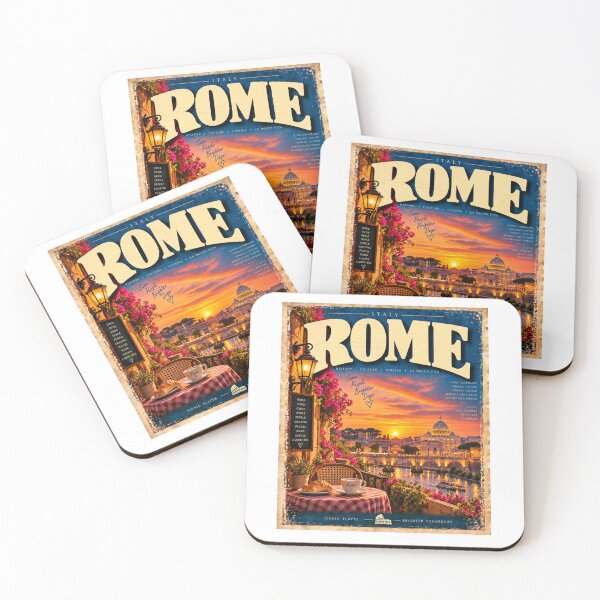 Item preview, Rome Italy Vintage  – Eternal City Sunset and Italian Architecture designed and sold by Fleetwood1994.