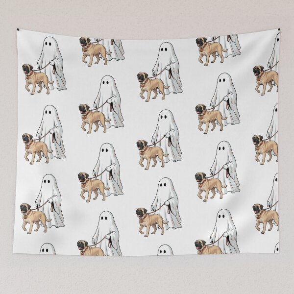 Item preview, Ghost Walking English Mastiff Halloween Cute Spooky Big Dog Lover designed and sold by raedattia.