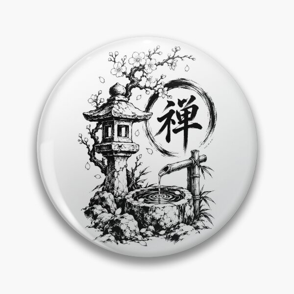 Item preview, Zen Garden Lantern, Bamboo, and Enso designed and sold by bapupa.