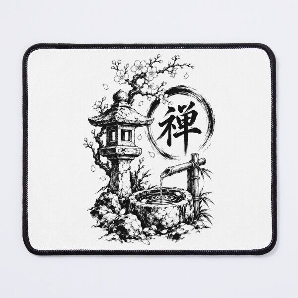 Item preview, Zen Garden Lantern, Bamboo, and Enso designed and sold by bapupa.