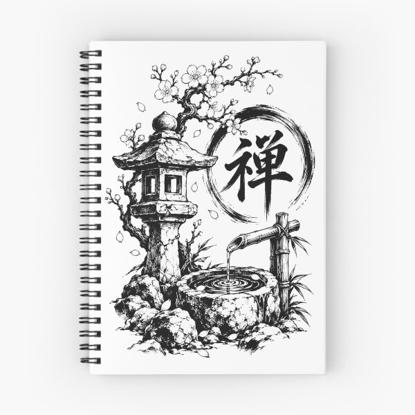 Item preview, Zen Garden Lantern, Bamboo, and Enso designed and sold by bapupa.