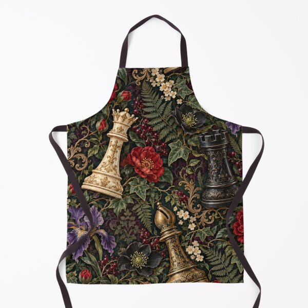 Item preview, Enchanted Victorian Chess Garden – Dark Academia Pattern designed and sold by Lichtisign.