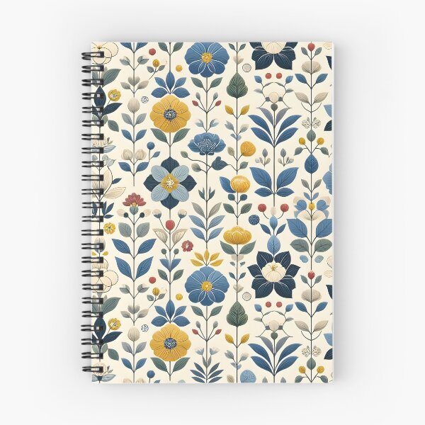 Item preview, Folk Art Scandinavian Floral Pattern designed and sold by Sybille-Yates.
