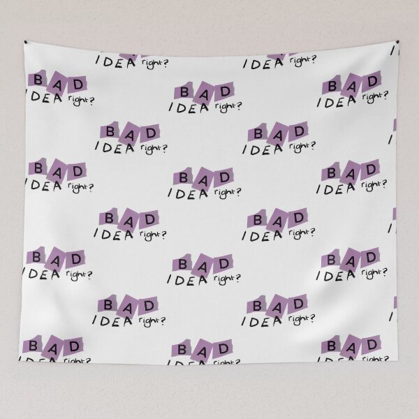 Item preview, Bad Idea Right Lyrics designed and sold by rodyauscaklo.