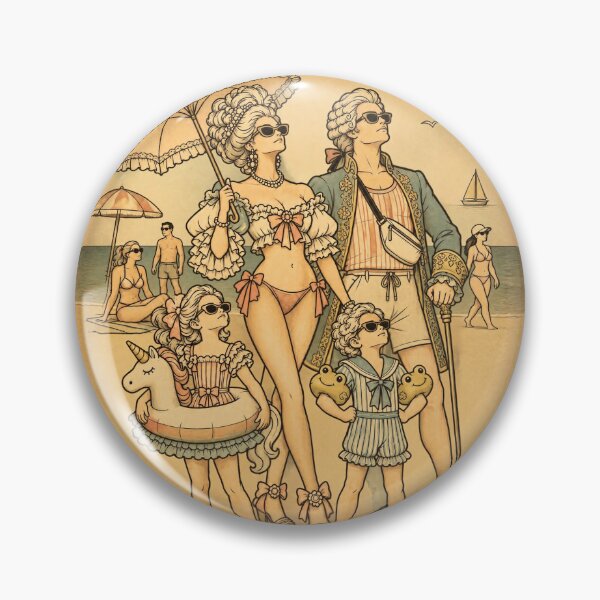Artikelvorschau, Rokoko-Strandurlaub – Aristokratische Familie im Vintage-Stil. entworfen und verkauft von NewtBoo.