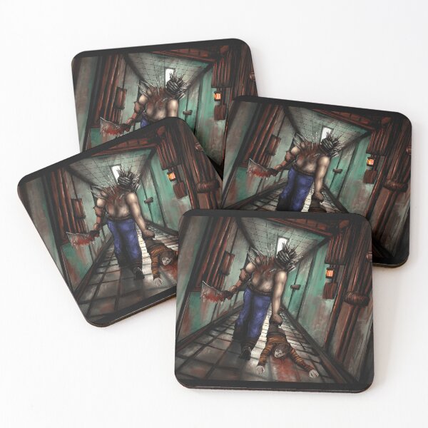Item preview, Horror Slasher Killer Dragging Victim in Dark Hallway designed and sold by lcnsdjstrtrystd.