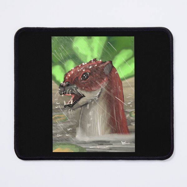 Item preview, River Otter in Rain Digital Painting designed and sold by lcnsdjstrtrystd.