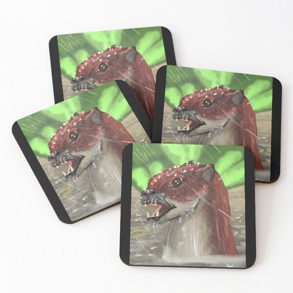 Item preview, River Otter in Rain Digital Painting designed and sold by lcnsdjstrtrystd.