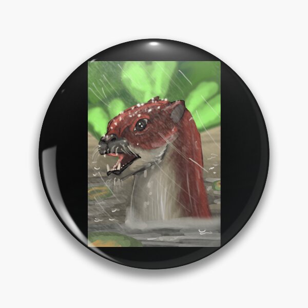 Item preview, River Otter in Rain Digital Painting designed and sold by lcnsdjstrtrystd.
