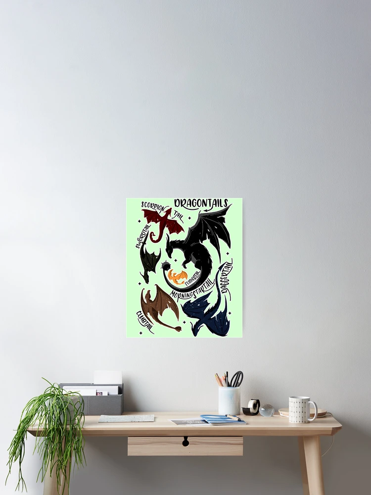 Thumbnail 2 of 3, Poster, Dragontails designed and sold by ReedDrouin.
