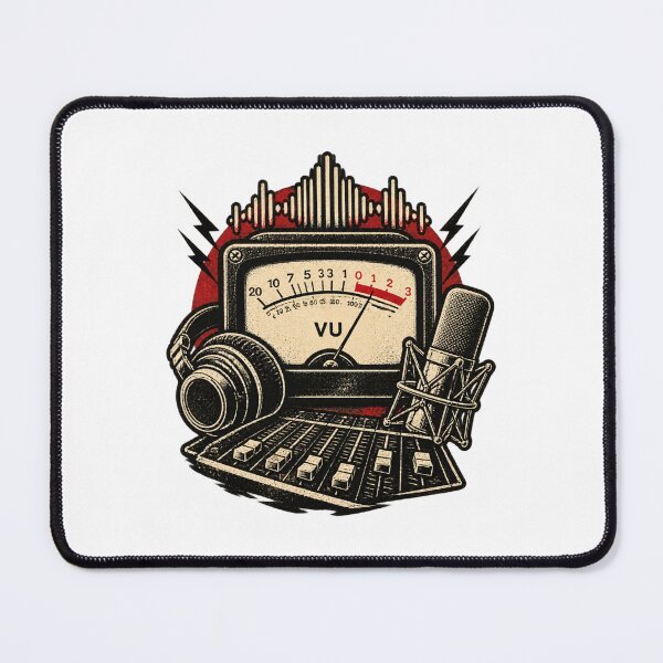 Item preview, Vintage Volume VU Meter Design for Audio Engineers and Recording Studios LIMITED EDITION designed and sold by NumandisArt.