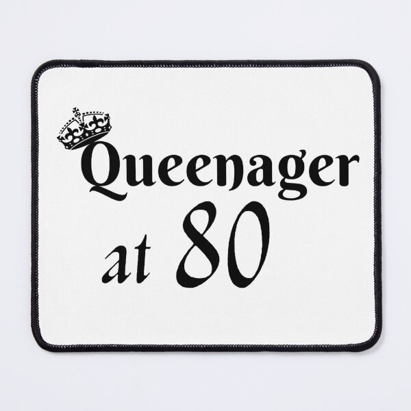 Item preview, Queenager at 80 Birthday Queen designed and sold by DesignsVault.