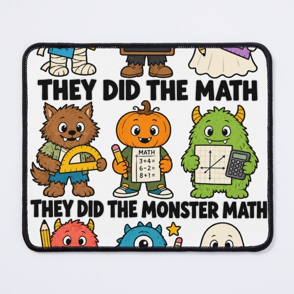 Item preview, They Did The Monster Math Halloween Teacher  designed and sold by Dela3.
