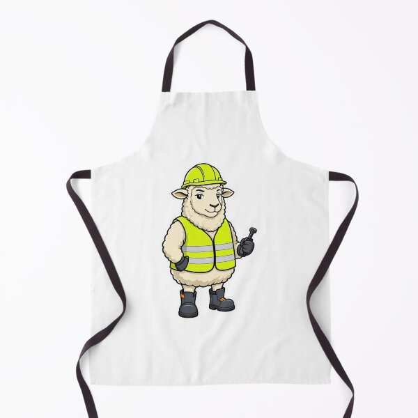 Item preview, Professional Sheep Heavy Machinery Operator – Funny Construction Animal designed and sold by Confuzz1ed.