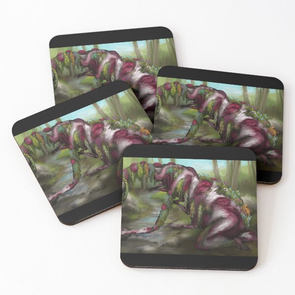Item preview, Dark Fantasy Forest Creature with Moss and Flowers designed and sold by lcnsdjstrtrystd.