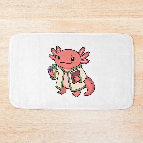 Item preview, Axolotl Fantasy Dungeon Master with Dice and Spellbook – Cute Tabletop Gamer designed and sold by Confuzz1ed.