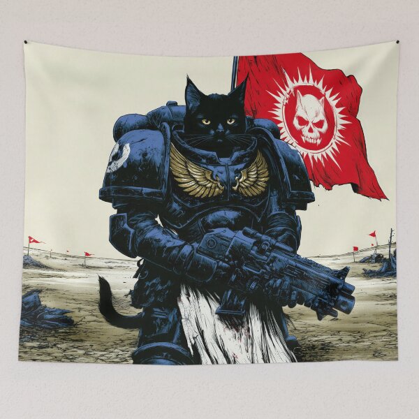 Item preview, War Cat — Sci‑Fi Surrealism designed and sold by JaimeLikes.