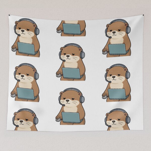 Item preview, Sleepy Otter IT Support Technician – Funny Computer Helpdesk Animal designed and sold by Confuzz1ed.