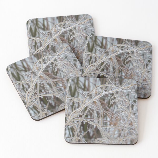Item preview, Ice Storm Aftermath - Pale Frozen Grasses  designed and sold by Georgia Mizuleva.