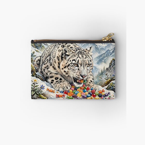 Item preview, Snow Leopard Eating Sweets designed and sold by m-y-A-I-A-R-T-.
