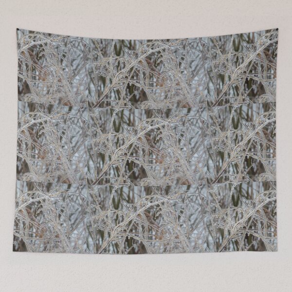 Item preview, Ice Storm Aftermath - Pale Frozen Grasses  designed and sold by Georgia Mizuleva.