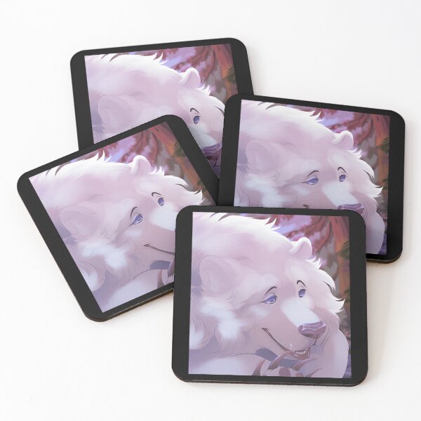 Item preview, Soft White Wolf with Blue Eyes Digital Illustration designed and sold by lcnsdjstrtrystd.