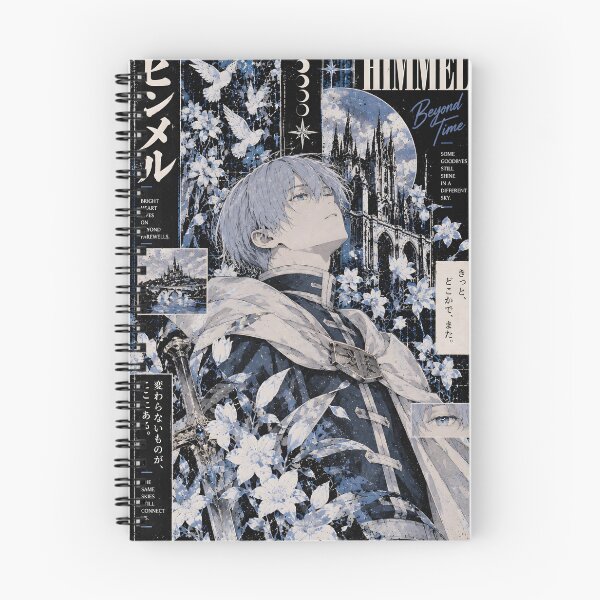 Item preview, Blue Hero Dark Floral Poster | Gothic Fantasy Anime Art designed and sold by OrionInkVault.