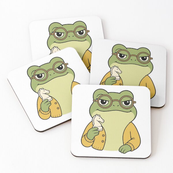 Item preview, Serious Frog Chess Champion Holding a Knight – Cute Strategic Animal designed and sold by Confuzz1ed.