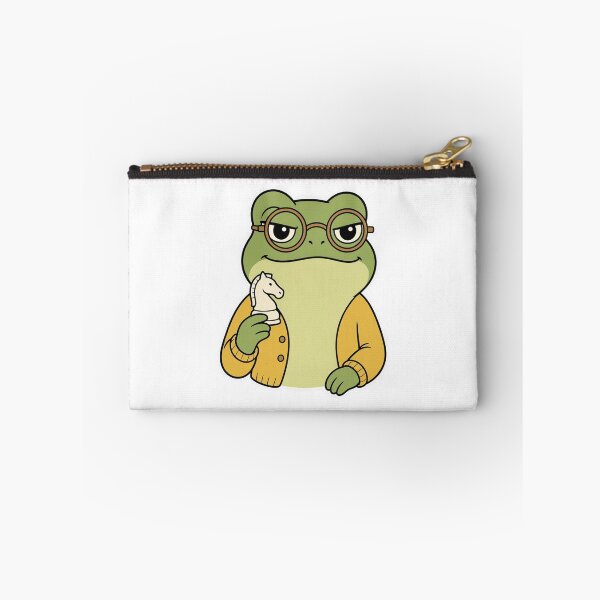 Item preview, Serious Frog Chess Champion Holding a Knight – Cute Strategic Animal designed and sold by Confuzz1ed.