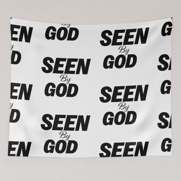 Item preview, Seen By God – Christian Faith Typography T-Shirt Design designed and sold by CrossCrafted.