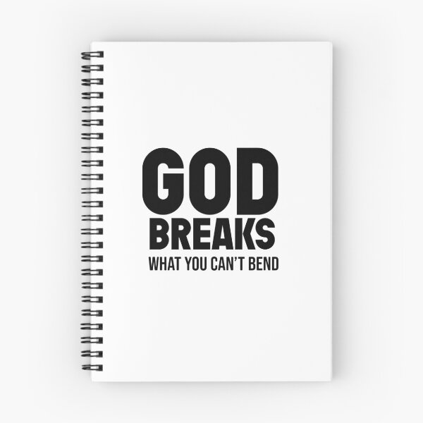 Item preview, God Breaks What You Can't Bend – Christian Faith Typography T-Shirt Design designed and sold by CrossCrafted.