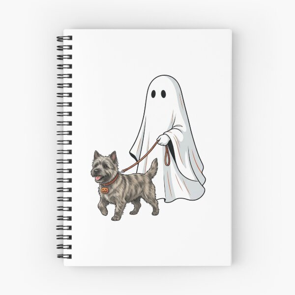 Item preview, Ghost Walking Cairn Terrier Halloween Cute Spooky Brindle Dog Lover designed and sold by raedattia.