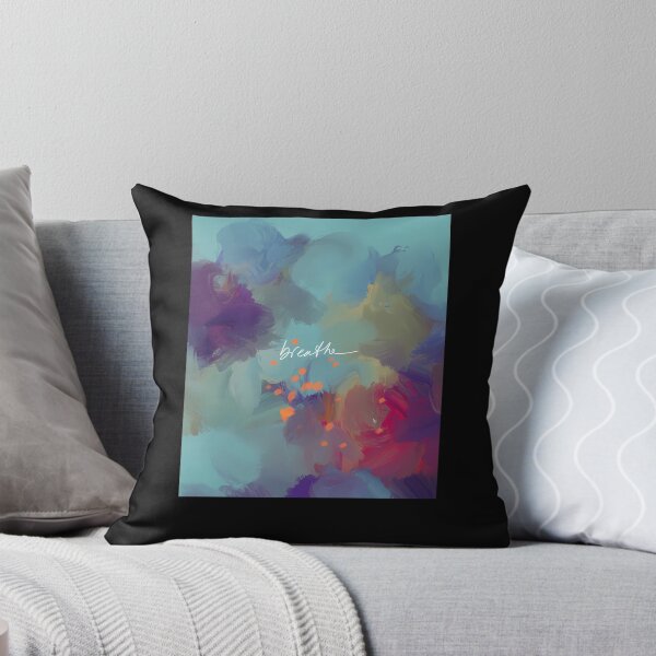 Item preview, Breathe---Inspirational-Blue-Abstract-Art---Painting-By-Morgan-Harper-Nichols designed and sold by noordadick.