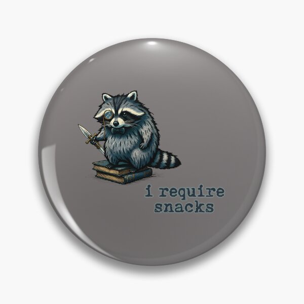 Item preview, I Require Snacks Raccoon Knife Meme-18 designed and sold by LenaLaue.