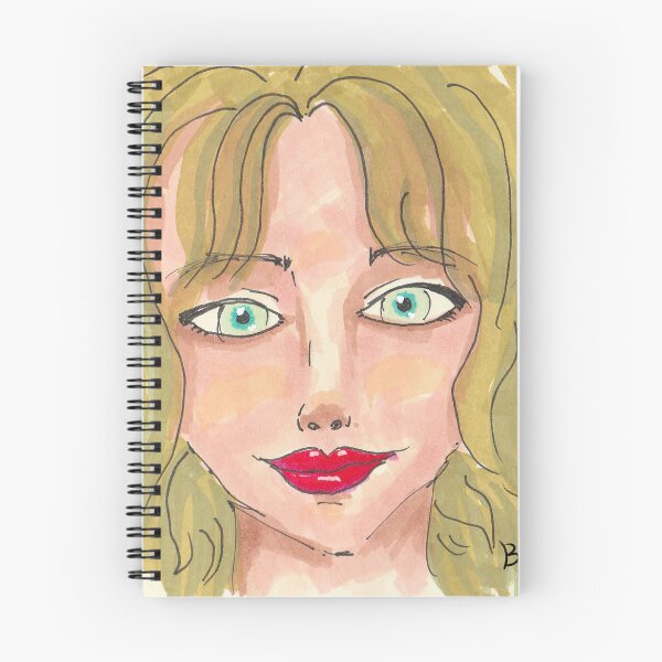Item preview, Blonde Woman Portrait With Red Lips designed and sold by Studio Bako.
