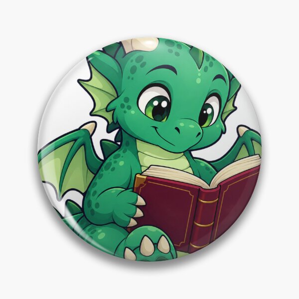 Item preview, Reading Dragon – Cute Fantasy Creature designed and sold by Damsos.
