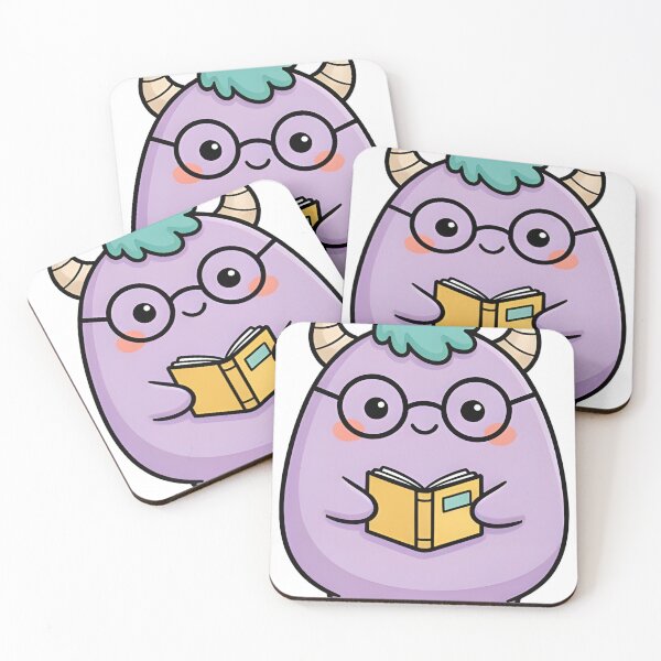 Item preview, Bookworm Monster Reading with Glasses designed and sold by darlbit.