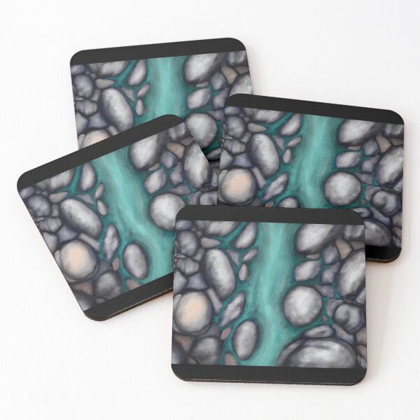Item preview, Abstract River Rocks Flowing Water Illustration designed and sold by lcnsdjstrtrystd.