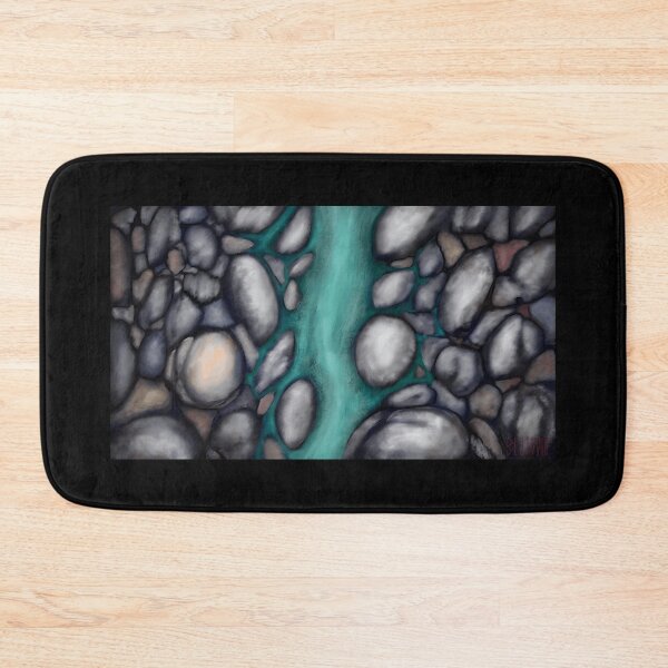 Item preview, Abstract River Rocks Flowing Water Illustration designed and sold by lcnsdjstrtrystd.
