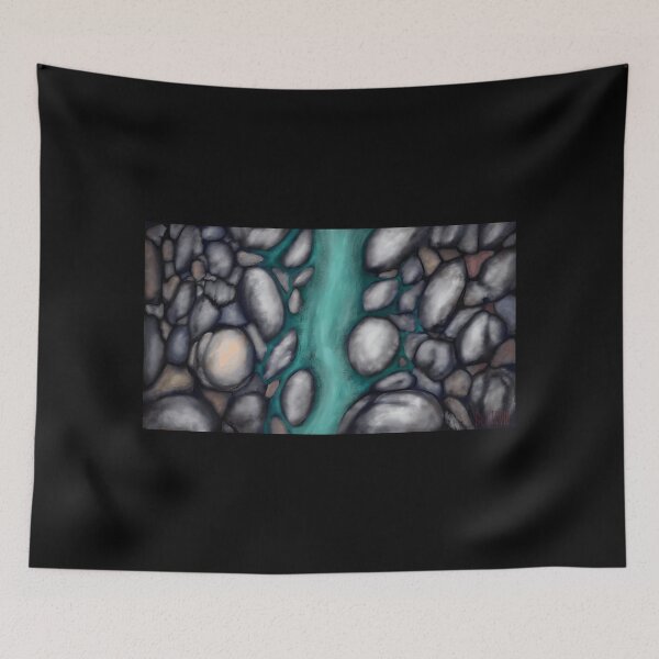 Item preview, Abstract River Rocks Flowing Water Illustration designed and sold by lcnsdjstrtrystd.