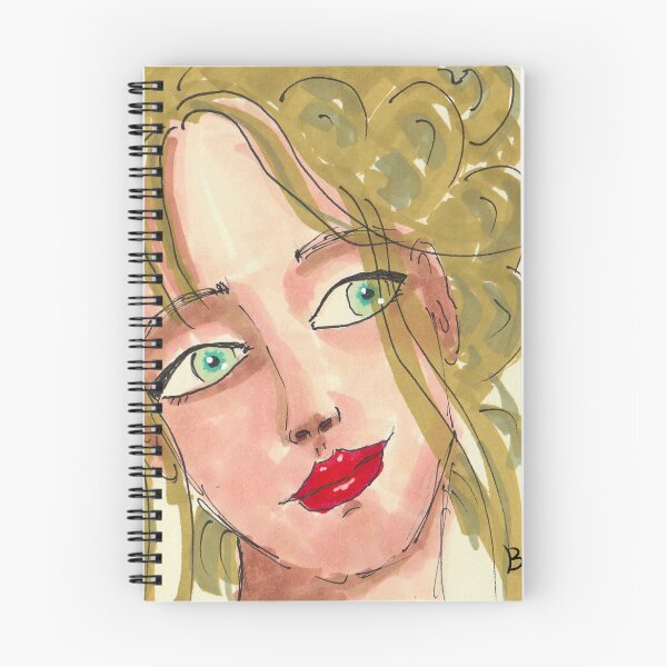 Item preview, Blonde Woman Portrait With Curly Hair designed and sold by Studio Bako.