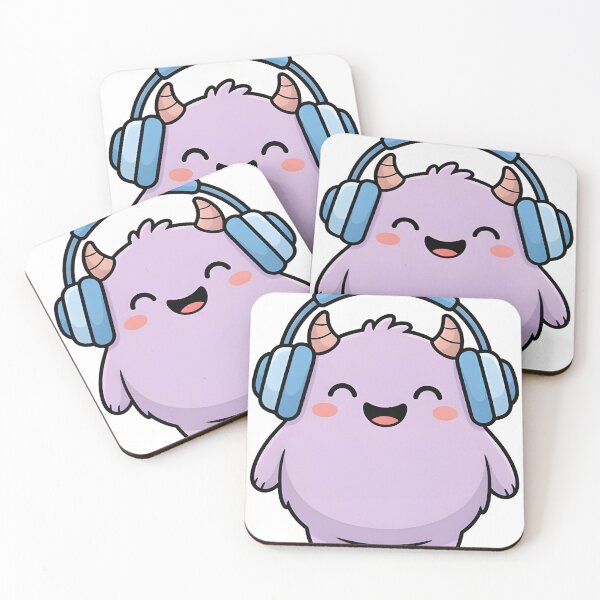 Item preview, Happy Monster Listening to Music designed and sold by darlbit.
