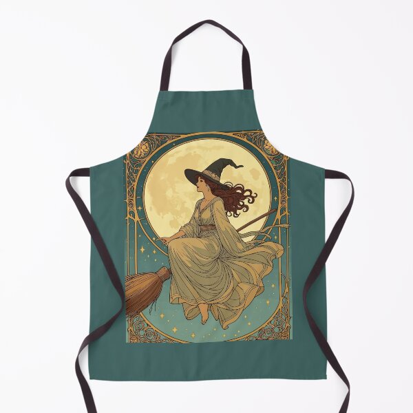 Item preview, Art Nouveau Stylized And Decorative Witch designed and sold by taiche.
