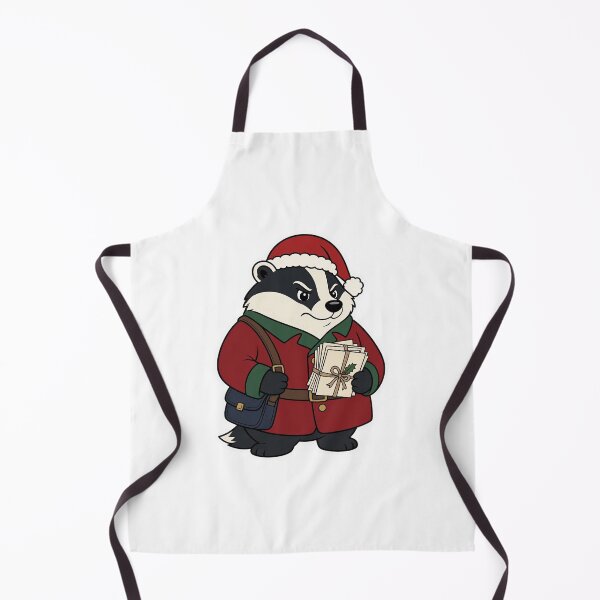 Item preview, Festive Badger Christmas Postmaster Delivering Holiday Letters – Cute Winter Animal designed and sold by Confuzz1ed.