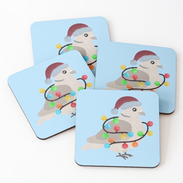 Item preview, Collared Dove Christmas Illustration designed and sold by FandomizedRose.