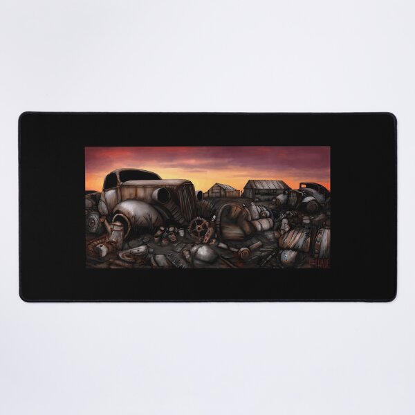 Item preview, Rusty Junkyard Cars at Sunset Digital Painting designed and sold by lcnsdjstrtrystd.