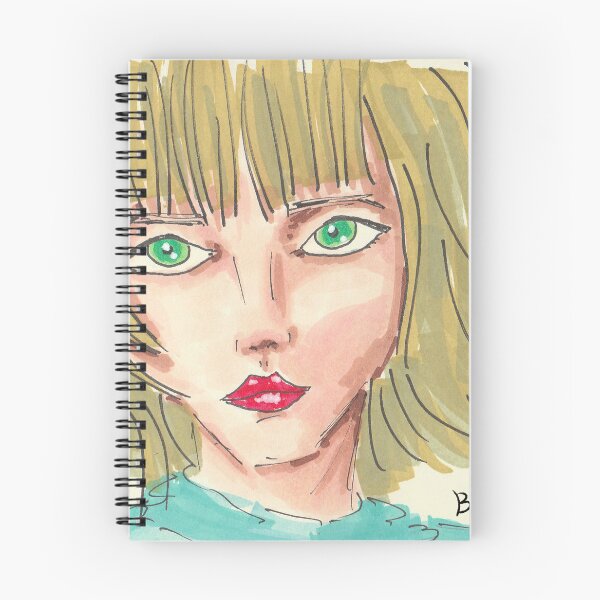 Item preview, Blonde Woman Portrait With Green Eyes designed and sold by Studio Bako.
