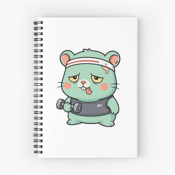 Item preview, Exhausted Zombie Hamster Personal Trainer – Funny Halloween Fitness Animal designed and sold by Confuzz1ed.