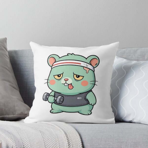 Item preview, Exhausted Zombie Hamster Personal Trainer – Funny Halloween Fitness Animal designed and sold by Confuzz1ed.