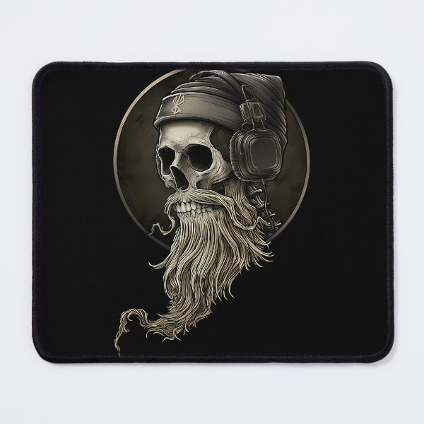 Item preview, Vikingss Vintage Skulls Beard With Headphones designed and sold by Widehaus.